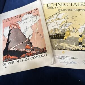Technic Tales Book 2 for the Child at the Piano Lessons by Louise Robyn Lot of 2